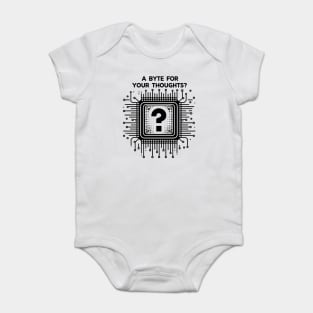 A Byte For Your Thoughts? Baby Bodysuit